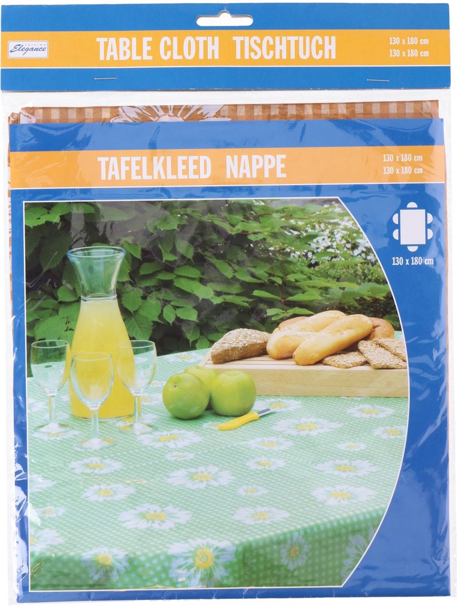 Cuisine Elegance Tafelkleed 130 X 180 Cm Polyetheen Bruin