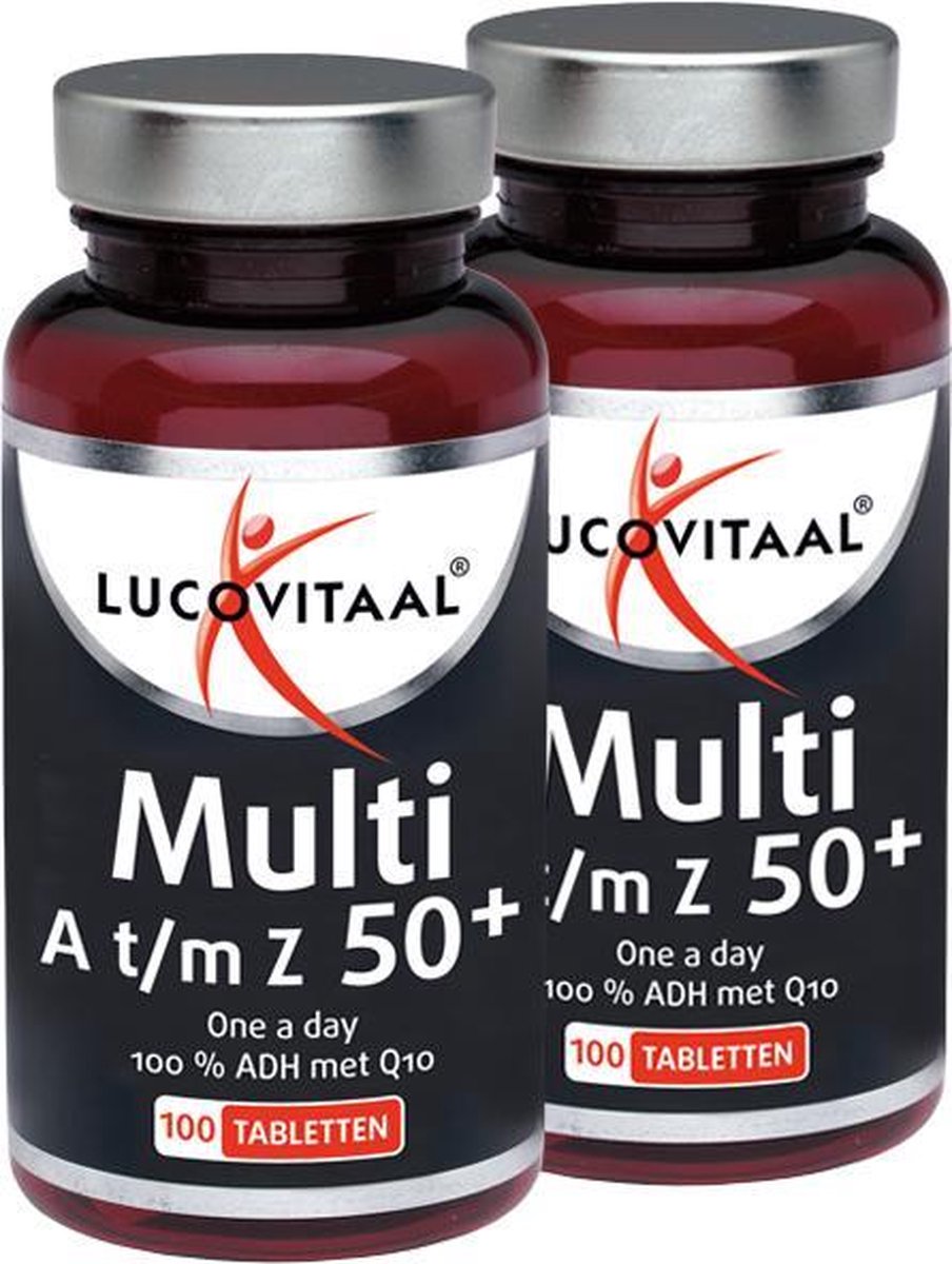 Lucovitaal - Multivitamine A t/m Z 50+ - 2x100 Duopak - Multivitaminen