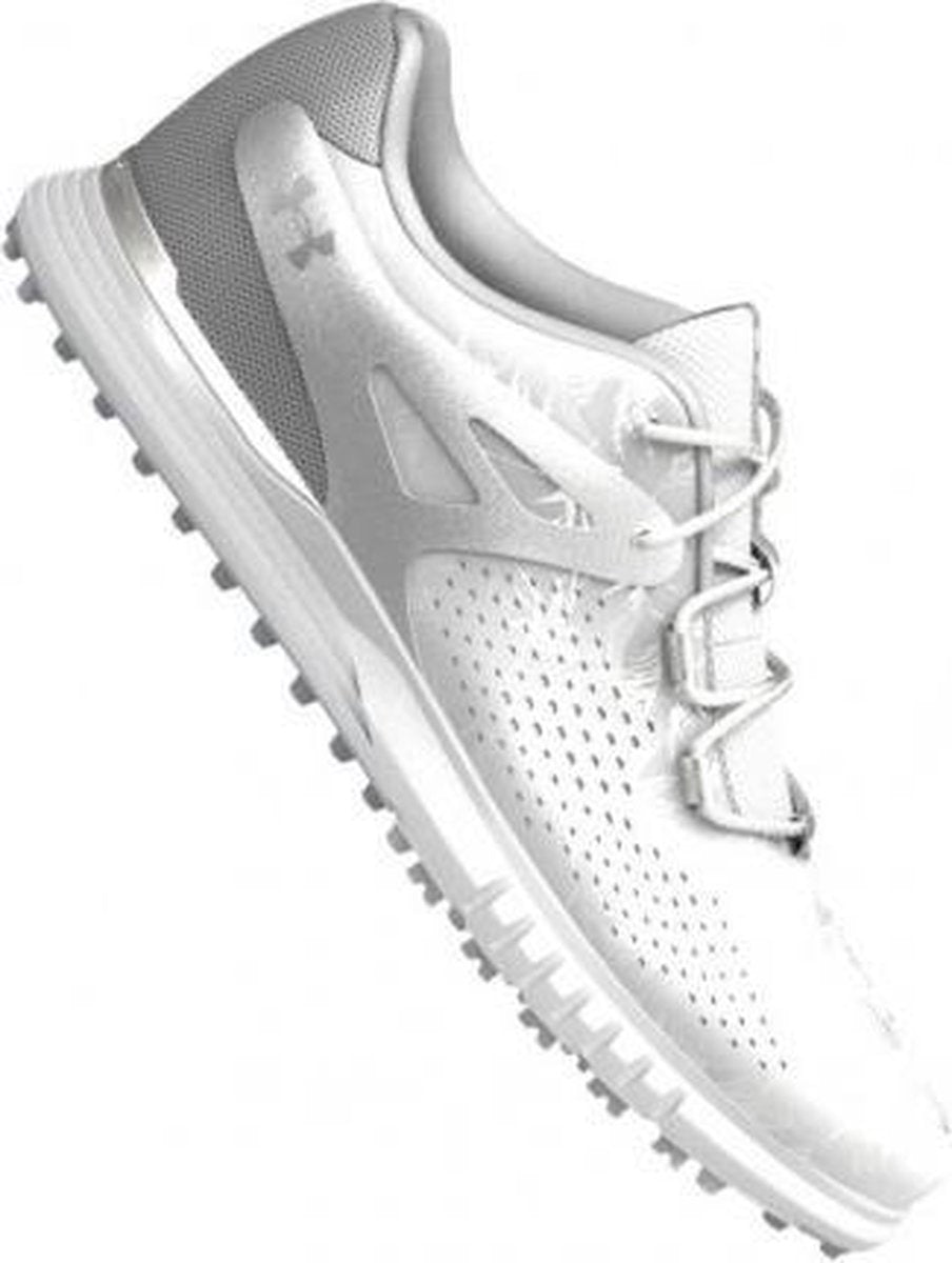 UA W Charged Breathe SL-White / Metallic Silver maat: Schoenmaat: 35