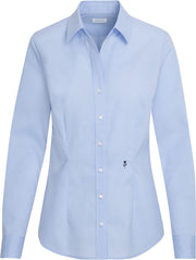 Seidensticker dames blouse slim fit - lichtblauw -  Maat: 38