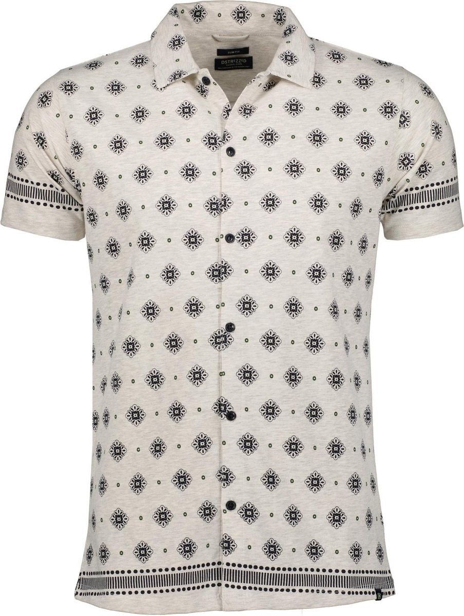 Dstrezzed Overhemd - Slim Fit - Grijs - XL