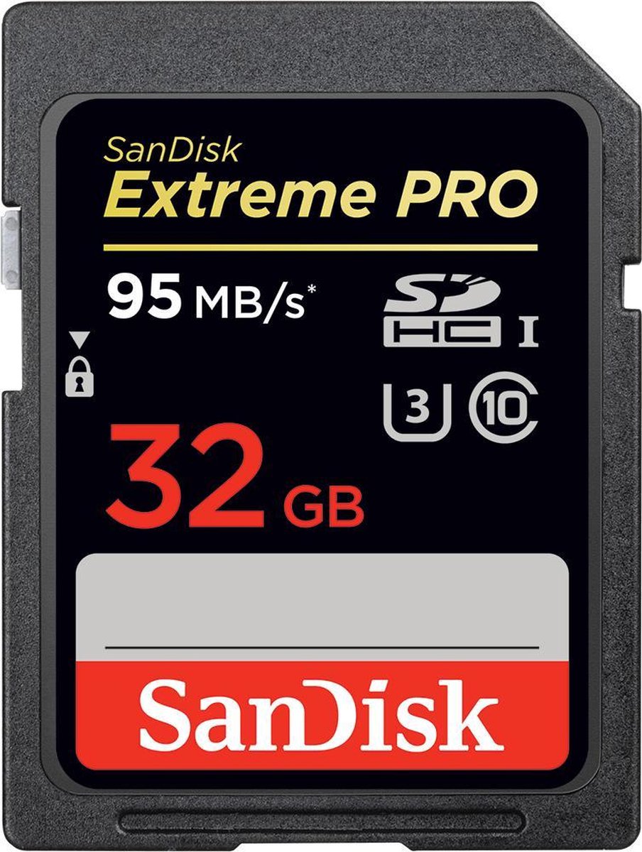 SanDisk Extreme Pro SDHC kaart  32 GB