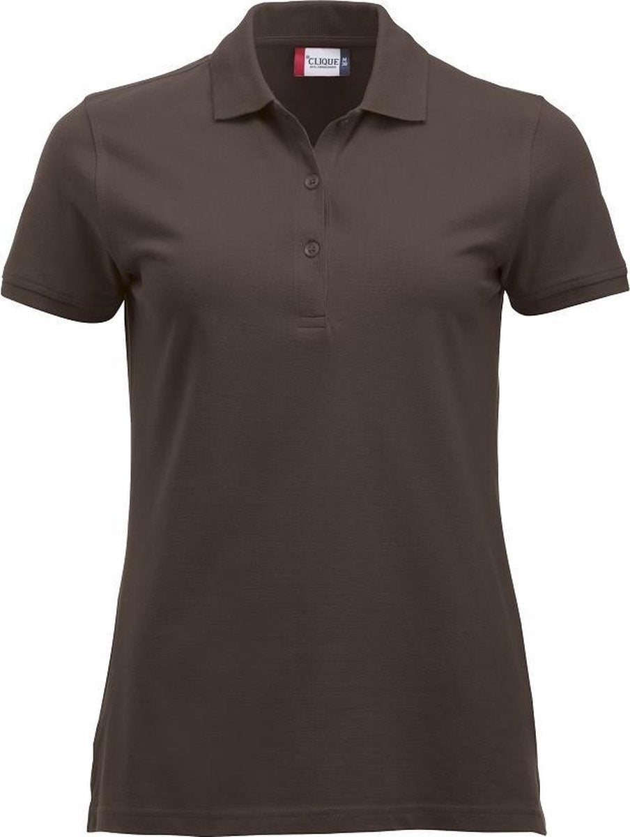 Clique New Classic Marion S/S Donker Mocca maat XL
