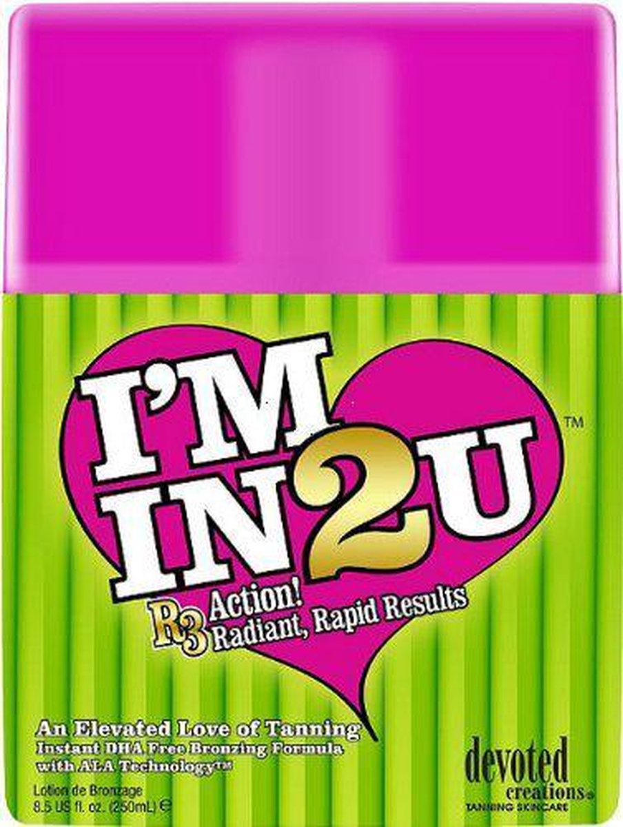 Devoted Creations I'm In 2 U Instant DHA Free Bronzing Lotion 260ml