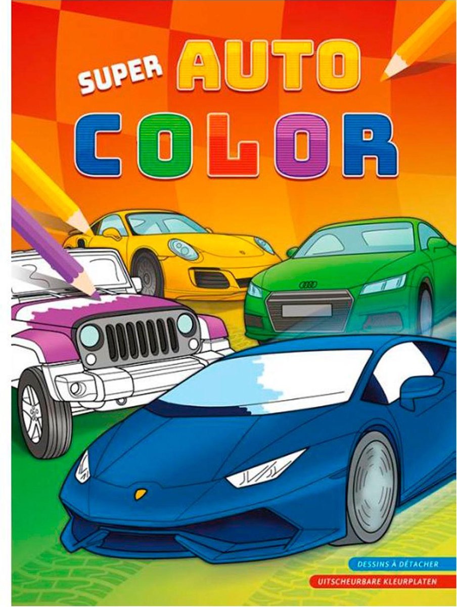 Deltas Kleurboek Super Auto Color 30 Cm