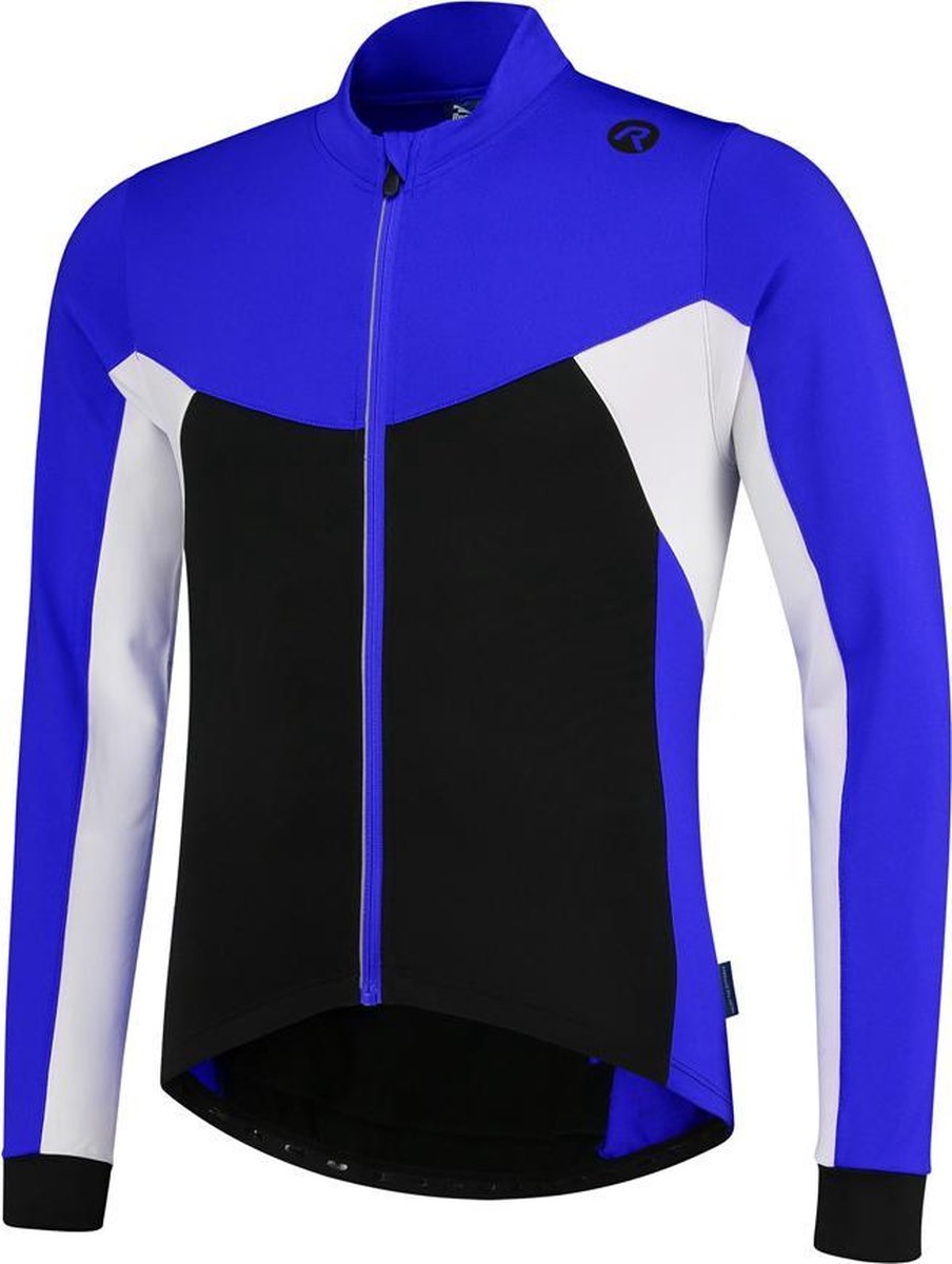 Rogelli Recco 2.0  Fietsshirt - Heren - Maat L - Lange mouwen - Zwart/Blauw/Wit