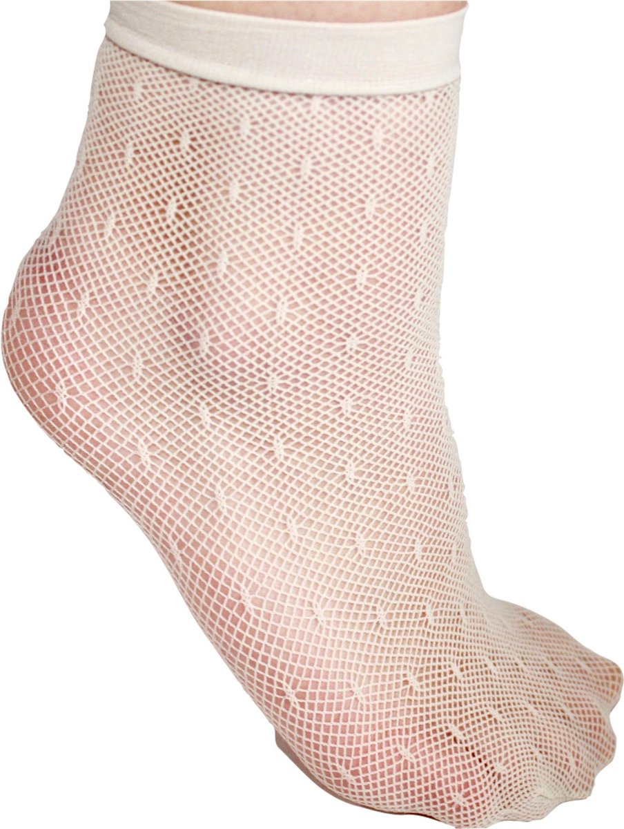 Gatta visnet pantysokken met stippen jacquard 26 nude