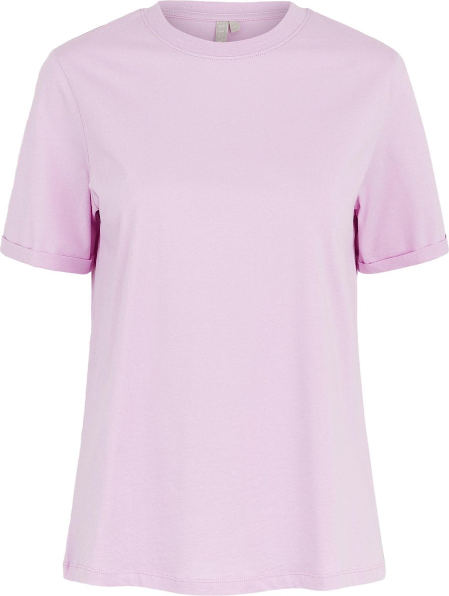 Pieces PCRIA SS FOLD UP SOLID TEE NOOS BC - Maat M