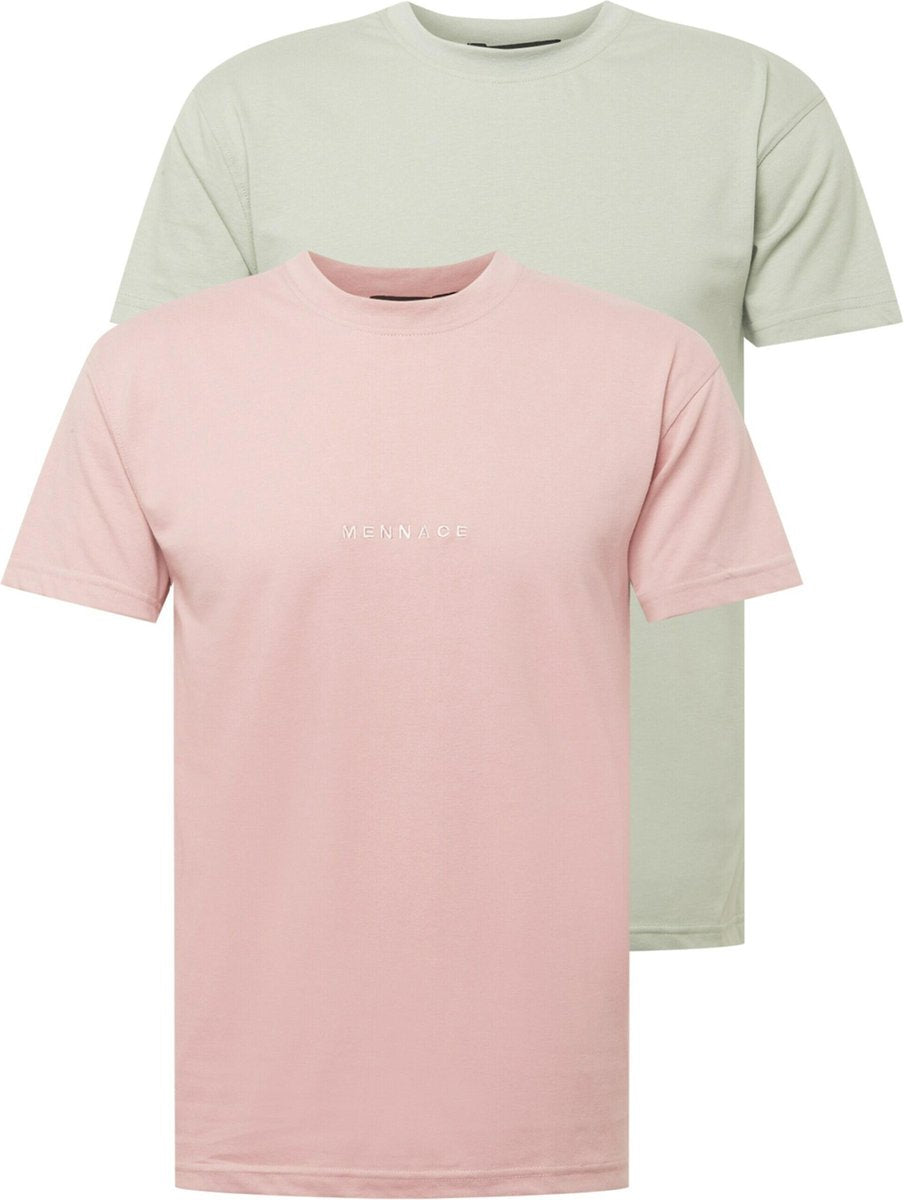 Mennace shirt Pastelgroen-M