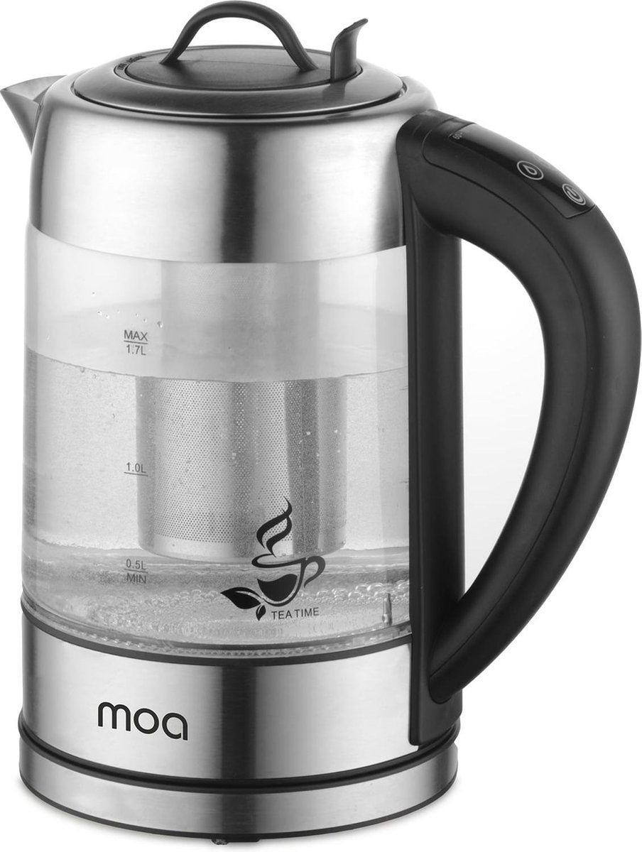 MOA WK789 Waterkoker - Glas - LED - Theefilter - Temperatuurregeling - 1
