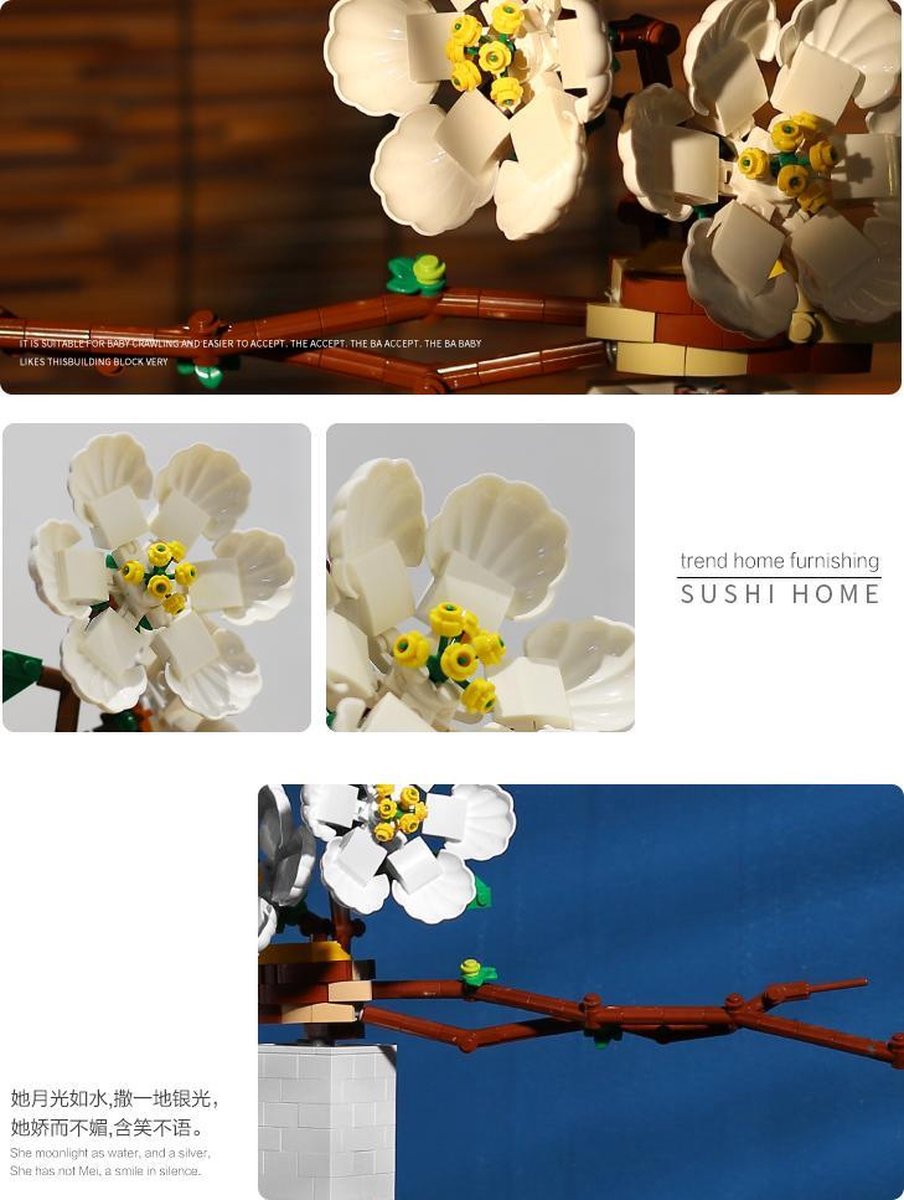 DK 3011 - Bouquet - 398 onderdelen - Lego Compatibel - Bouwdoos