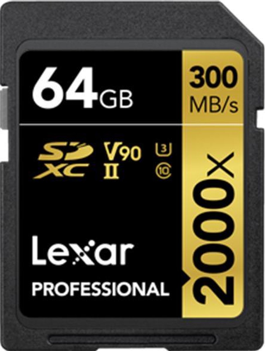 Lexar SDXC Professional UHS-II 2000x 64GB