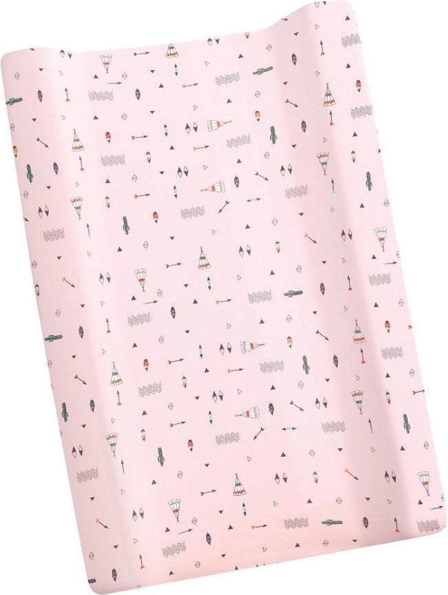 Interbaby Aankleedkussenhoes Tipi Oso 80 X 52 Cm Katoen Roze