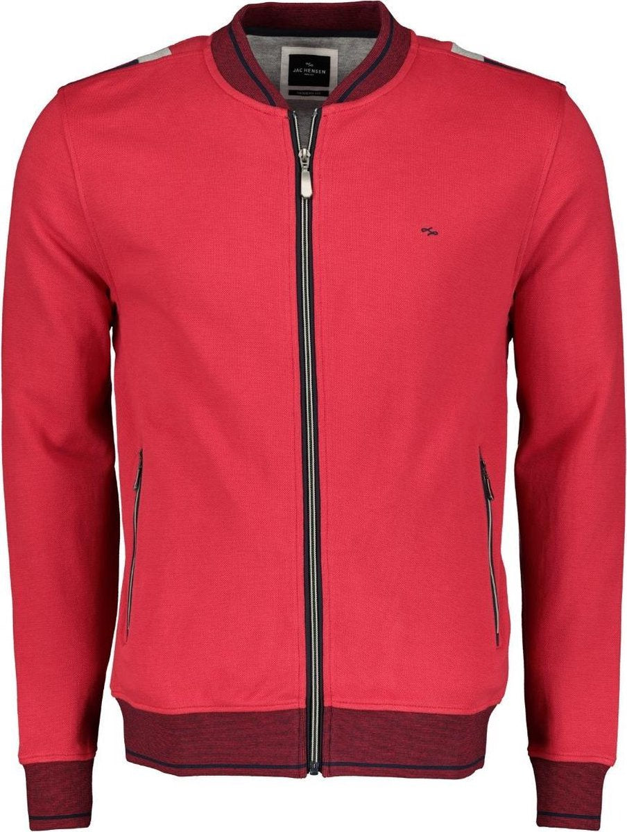 Jac Hensen Vest - Modern Fit - Rood - 5XL Grote Maten