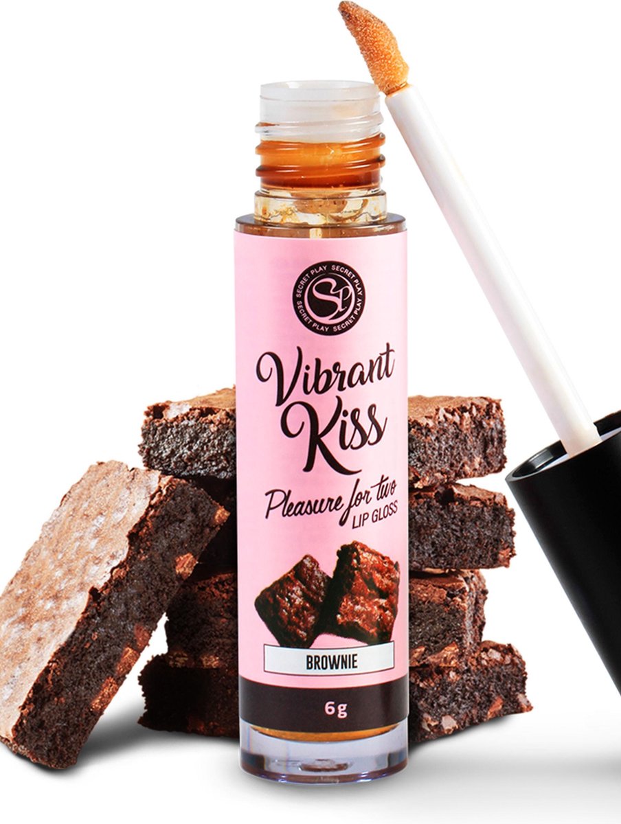 Secretplay - stimulerend middel - lipgloss - brownie smaak - 100% eetbaar.