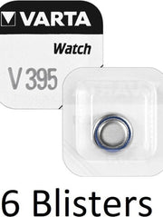 6 stuks (6 blisters a 1 st) Varta SR927 SW/SR57 SW/V395  Single-use battery Zilver-oxide 1
