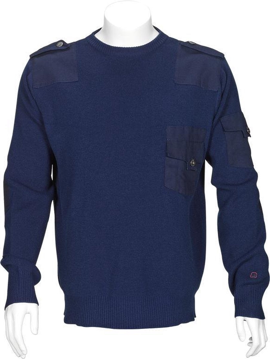 T'RIFFIC TITAN Commandotrui ronde hals blauw - Maat 3XL
