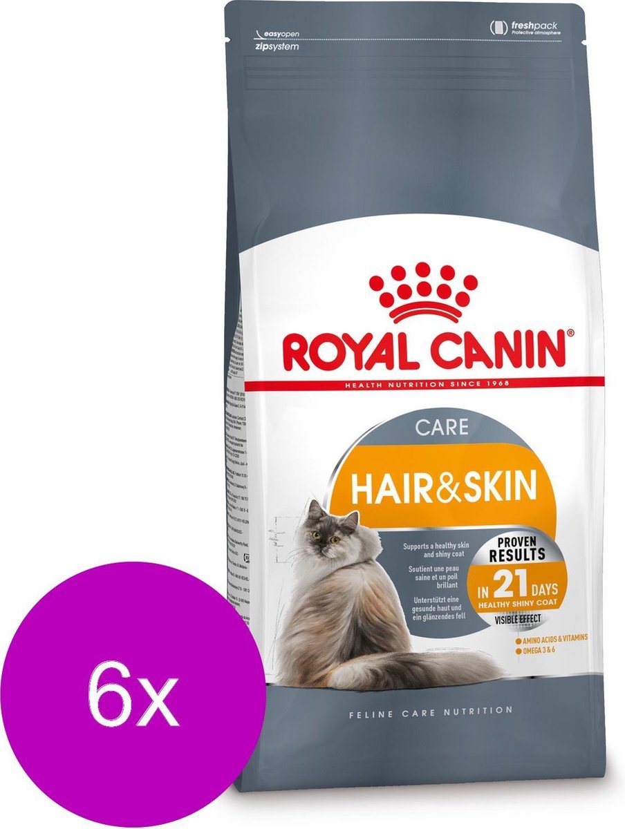 Royal Canin Fcn Hair & Skin Care - Kattenvoer - 6 x 400 g