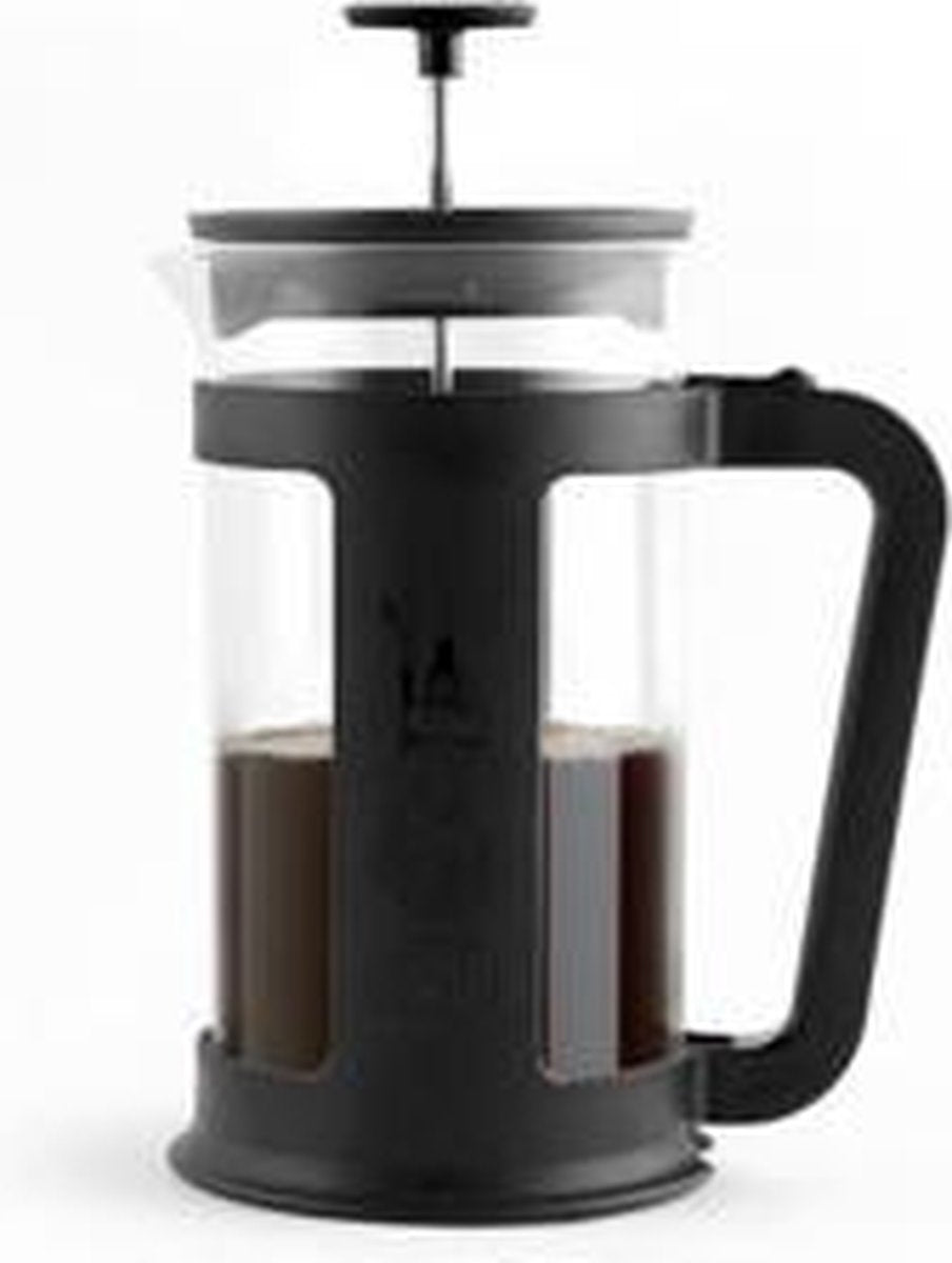 Bialetti French-Press - 1L - Zwart - Borosolicaat en Yourkitchen E-kookboek