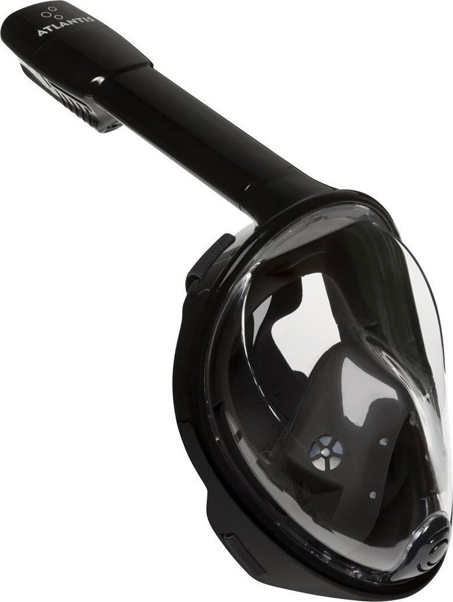 Atlantis Full Face Mask - Snorkelmasker - Volwassenen - Zwart - S/M