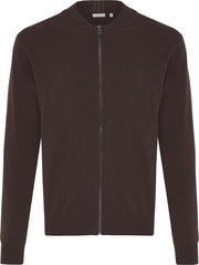 Tresanti Heren Vest Met Rits Bruin Wol Regular Fit - 3XL