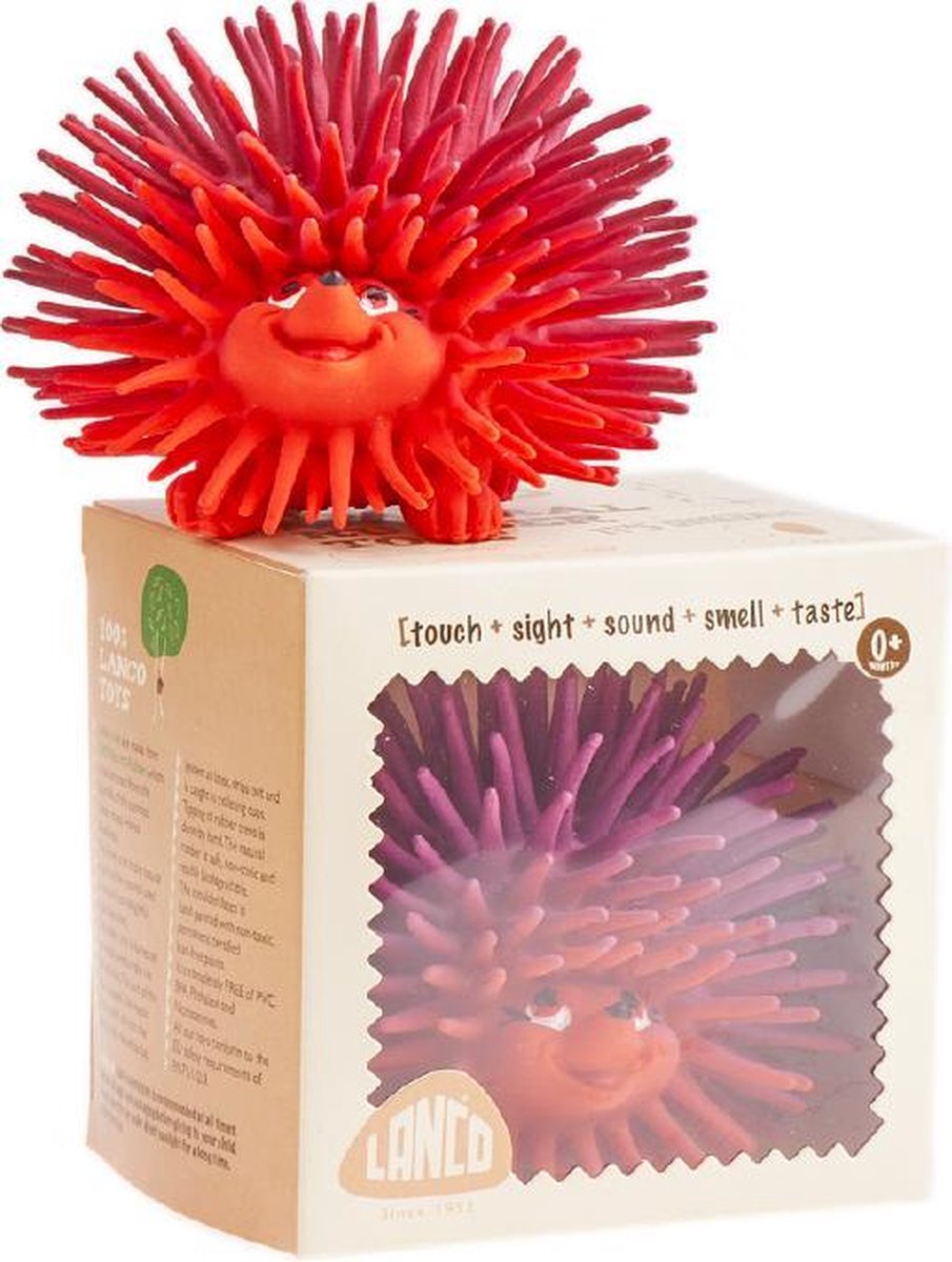 Lanco - Sensory Rubberen bijtspeeltje egel medium