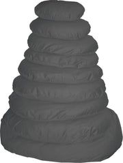 Keddoc Ligkussen+rits antraciet 38 cm