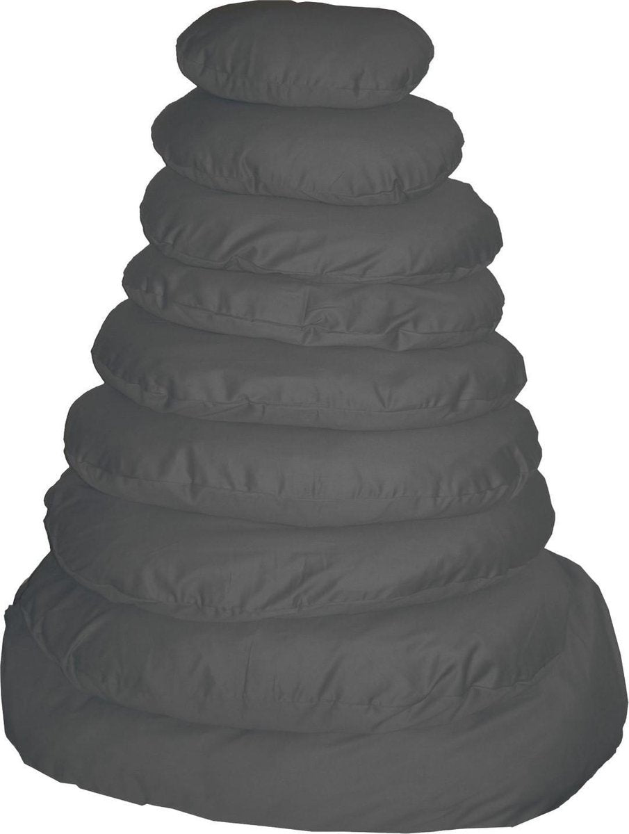 Keddoc Ligkussen+rits antraciet 38 cm