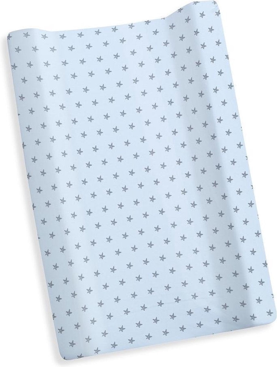 Interbaby Aankleedkussenhoes Junior 75 X 40 Cm Katoen Blauw
