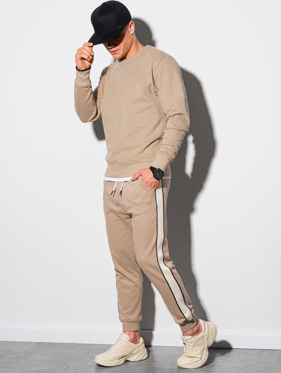 Heren - joggingpak - Beige - Z26