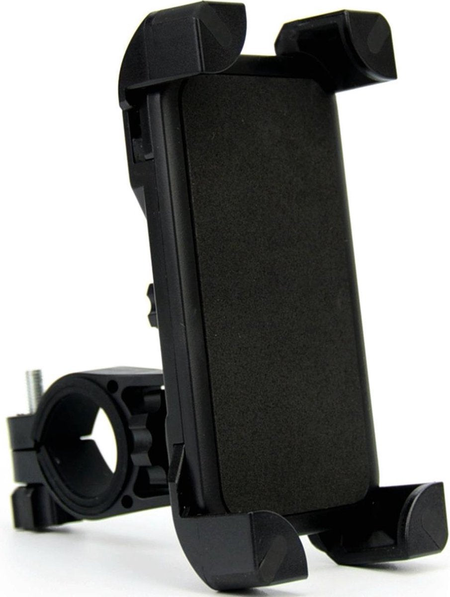 Fiets Universele Telefoonhouder - Telefoonhouder Fiets - Smartphone Houder - Schokbestendig - Geschikt Voor Alle Toestellen - Geschikt Voor Alle Fietsen - Zwart