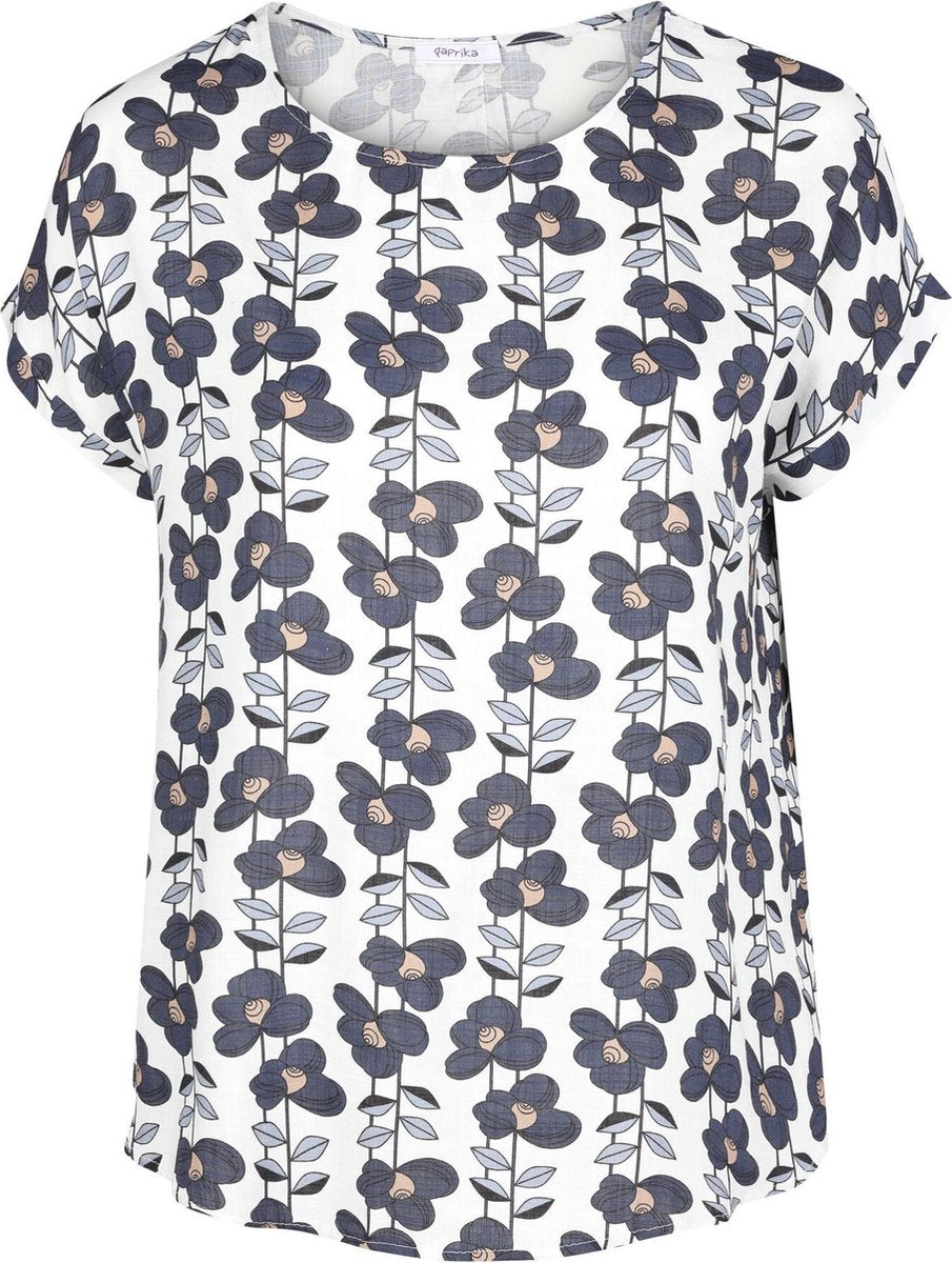 Blouse Betty in viscose met bloemenprint