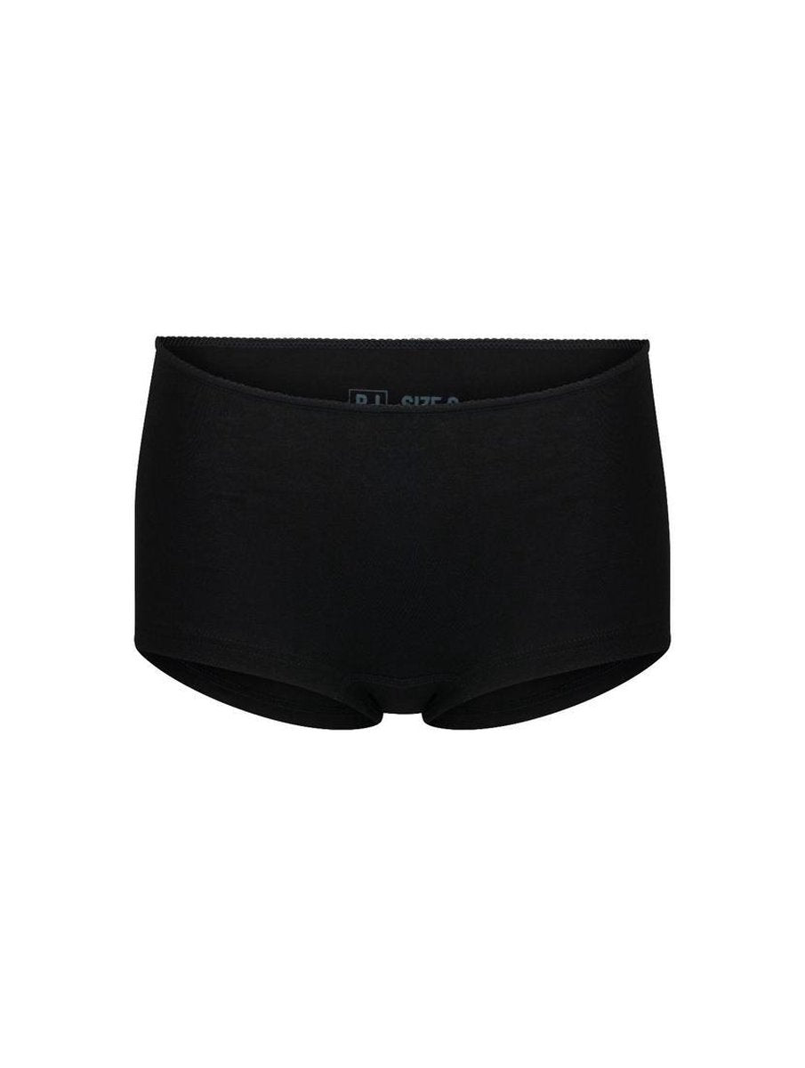 RJ Bodywear - Dames - RJ Everyday 2-Pck Middelburg Dames Short Zwart  - Zwart - S