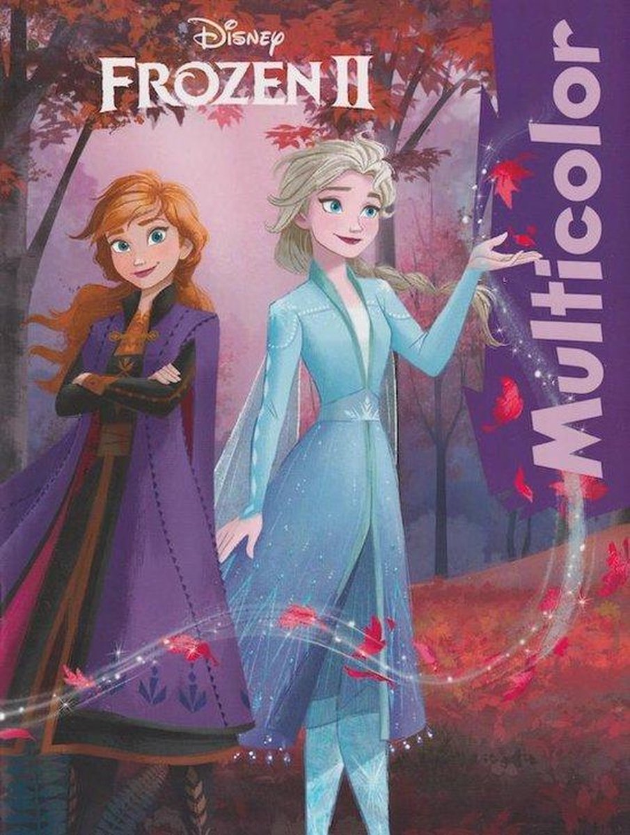 kleurboek disney frozen2 met voorbeeld in kleur