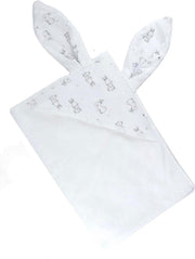 Ephemeris Badcape Katoen 80x80cm baby Badcape - konijn wit  Badcape