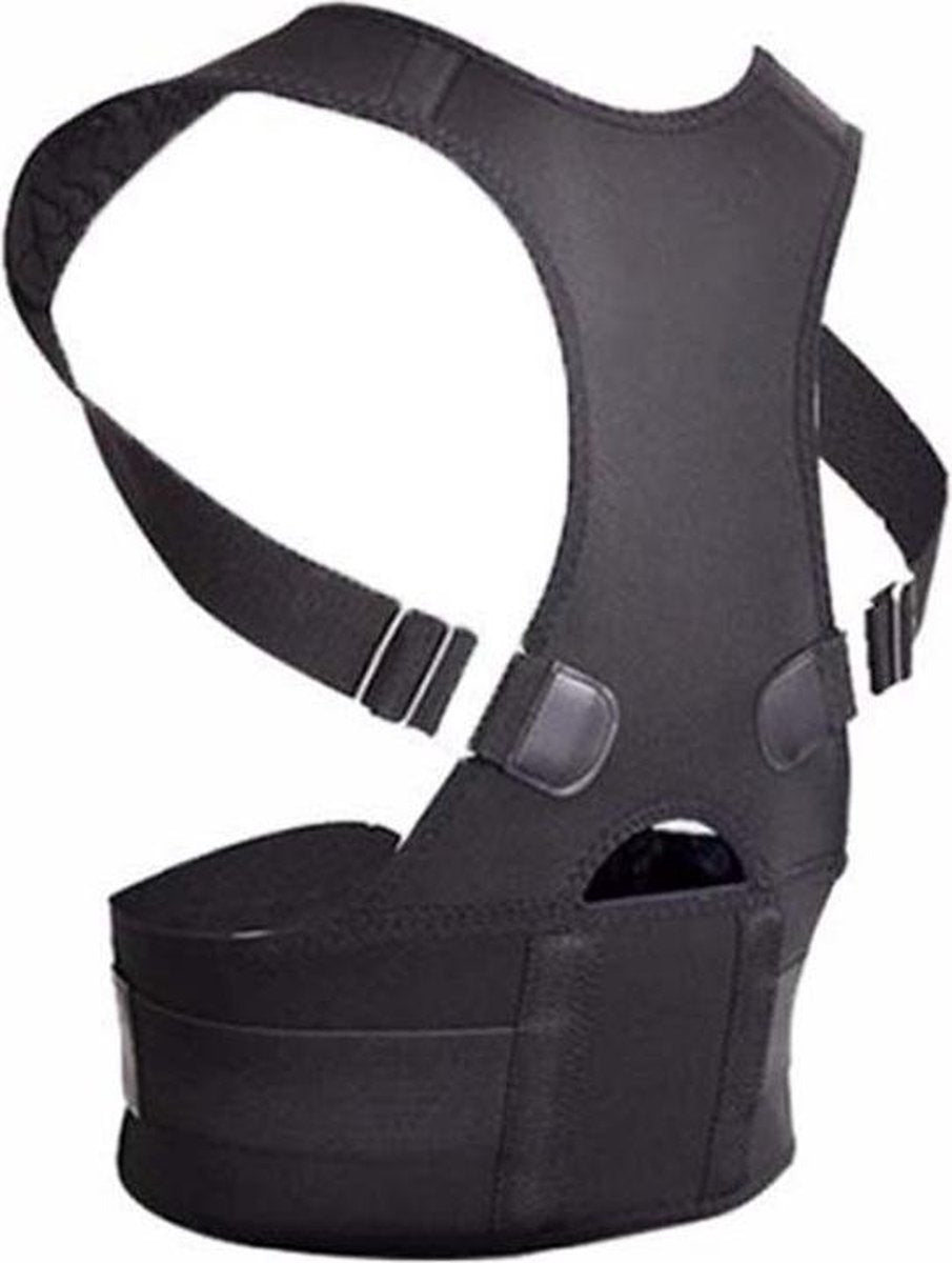 Houding Correctie Brace - Postuur Corrector - Rugband - Maat L - Zwart