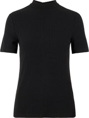 Pckylie Ss T-neck Top  Noos 17101643 Black