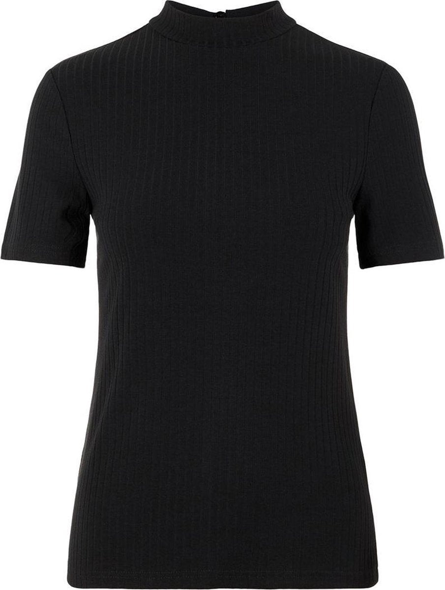 Pckylie Ss T-neck Top  Noos 17101643 Black