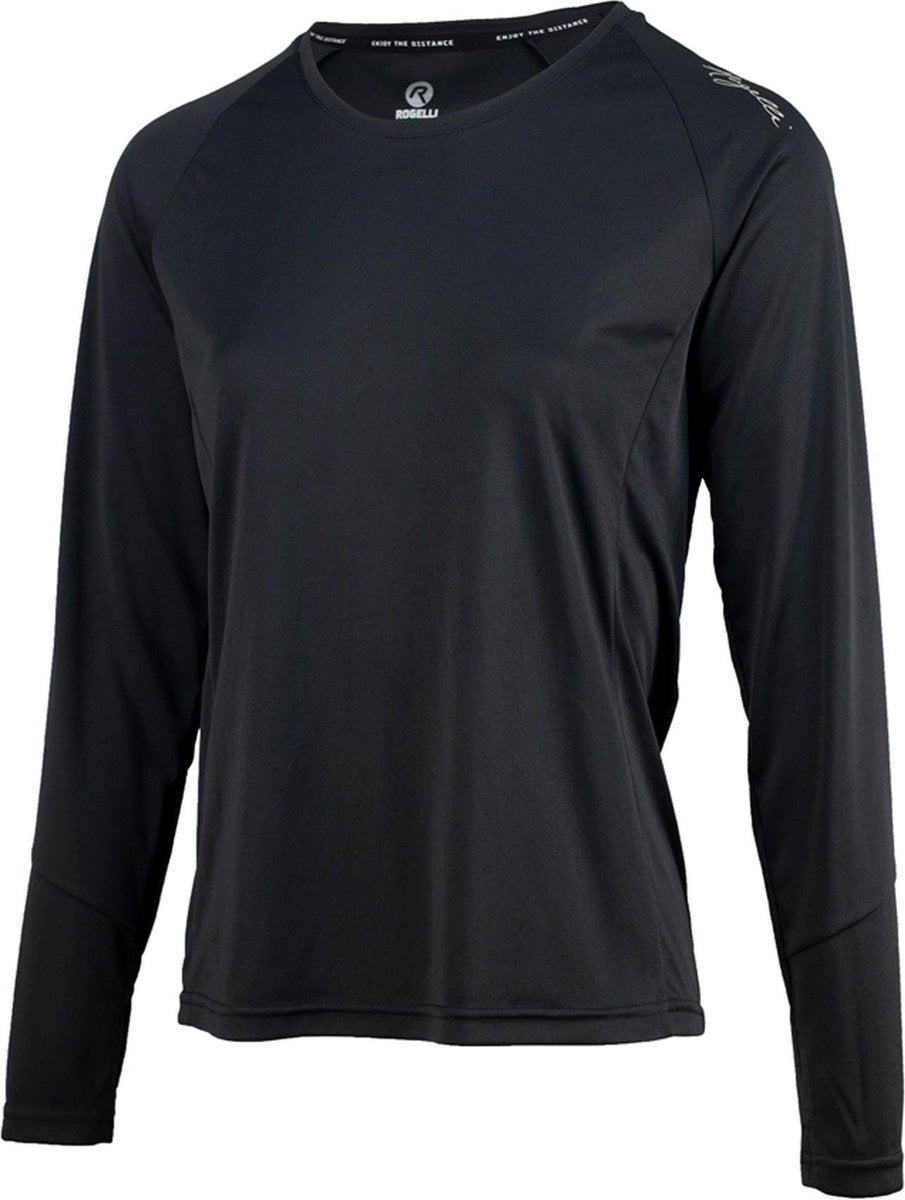 Rogelli Basic Running Longsleeve Dames Sportshirt - Maat M  - Vrouwen - zwart