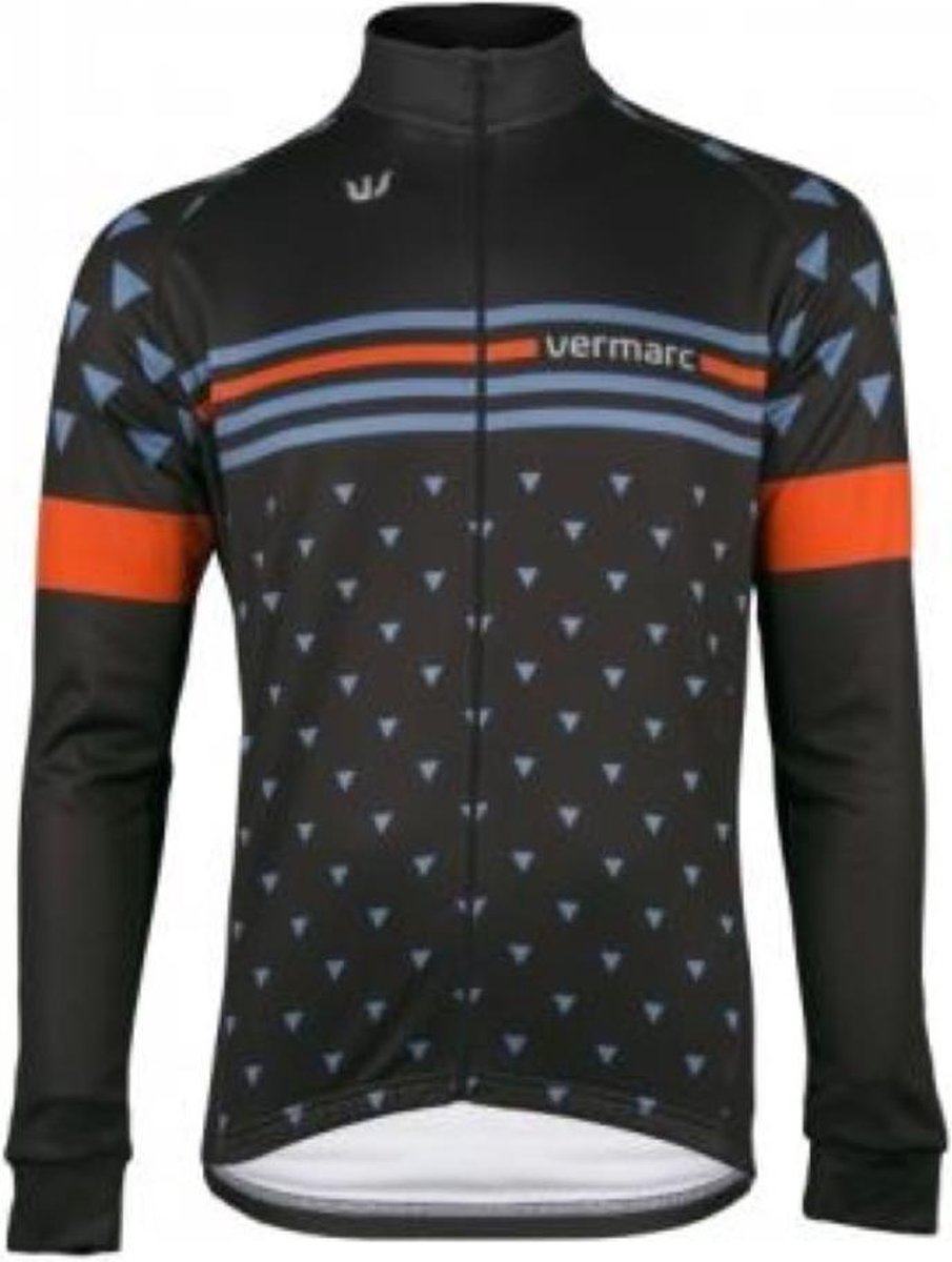 VERMARC Triangolo Jersey Lange Mouwen Black Maat S