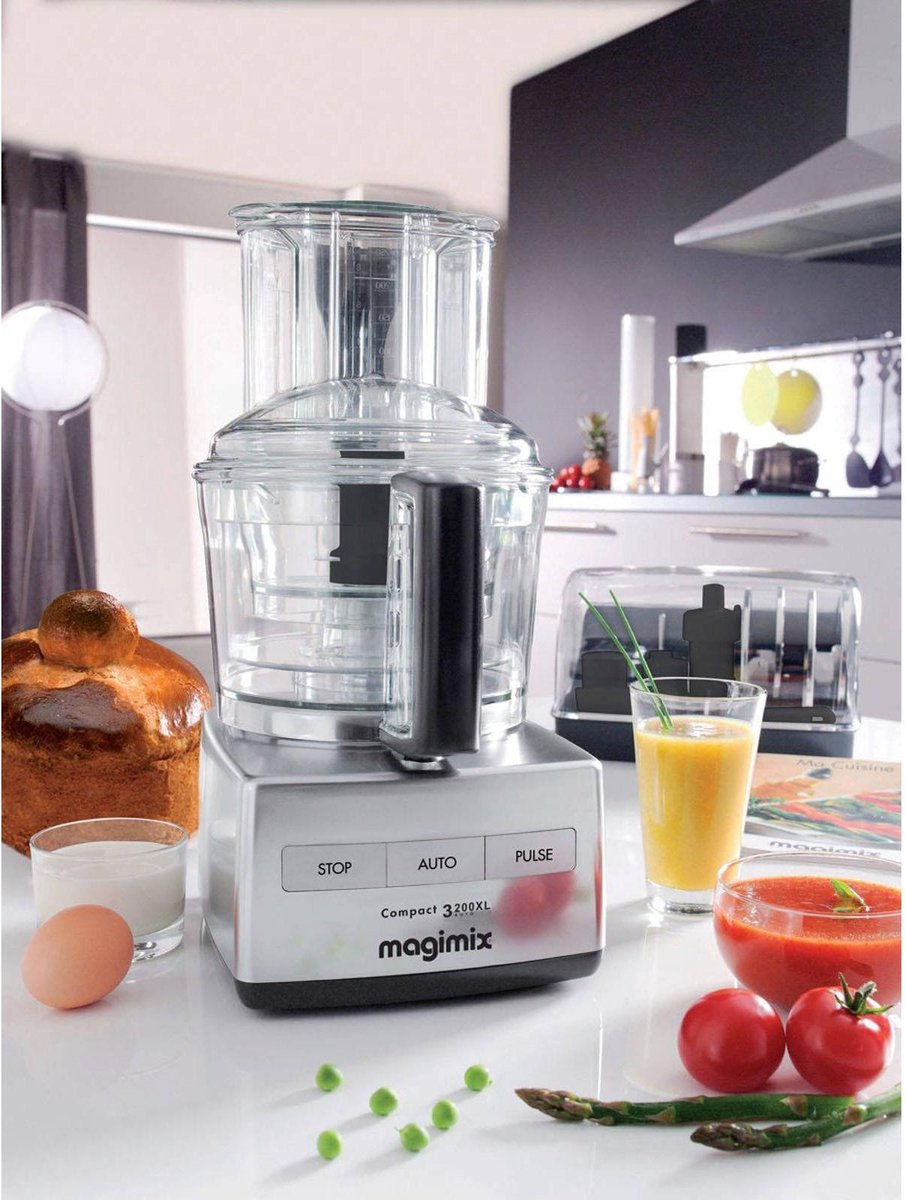 Magimix Compact 3200 XL - Foodprocessor - Mat Chroom