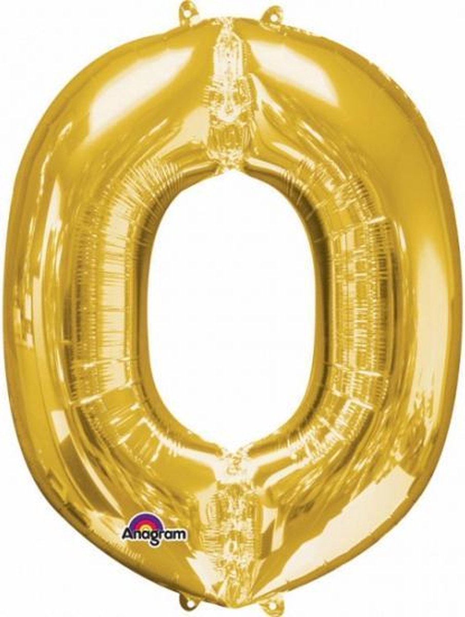 Letter O ballon goud 86 cm