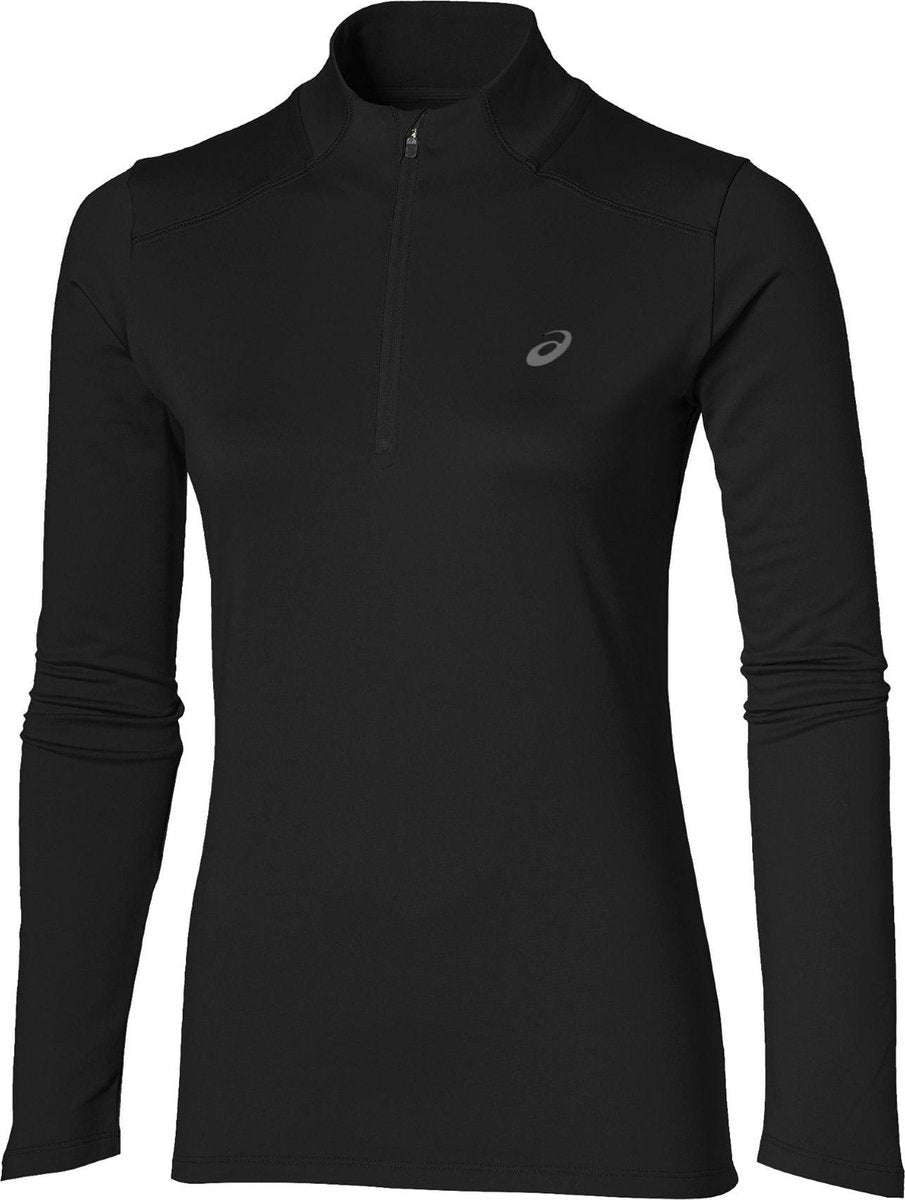 Asics Silver Half-Zip Dames - Zwart - maat L
