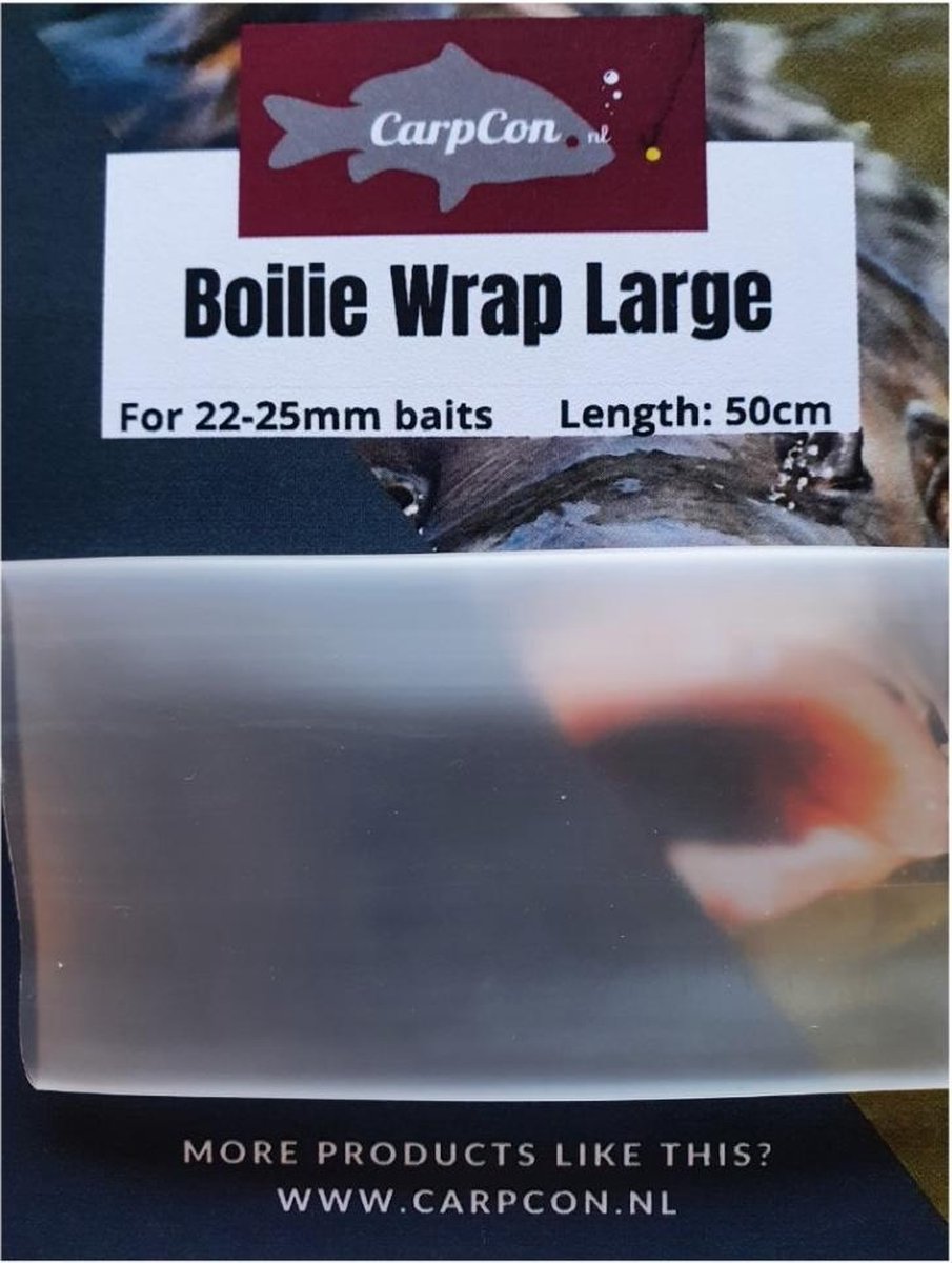 Boilie Wrap Large - 22-25mm Boilies - Krimpkous - Haakaas bescherming tegen kreeft e.d.