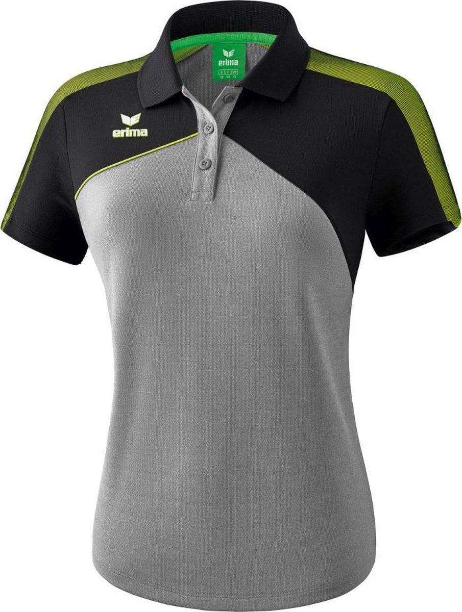 Erima Premium One 2.0 Dames Polo - Voetbalshirts  - grijs - 48