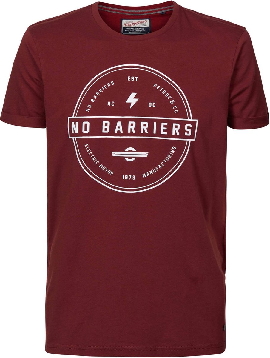 Petrol Industries - Heren Artwork T-shirt - rood - Maat S