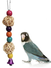Speelgoed voor Vogels - Hout met Belletje - Dwergpapegaai/Papegaai