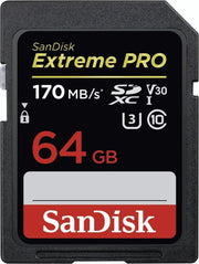SanDisk Extreme Pro SDXC 64GB - V30 U3 UHS-I -170MB/s