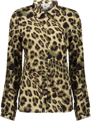 Geisha Fashion Blouse 13741 in Army in 42/XL