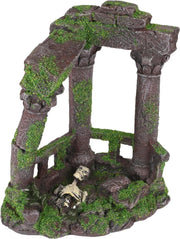 Aquarium decoratie Moza zuilen + skelet - 17 x 13 x 20 cm